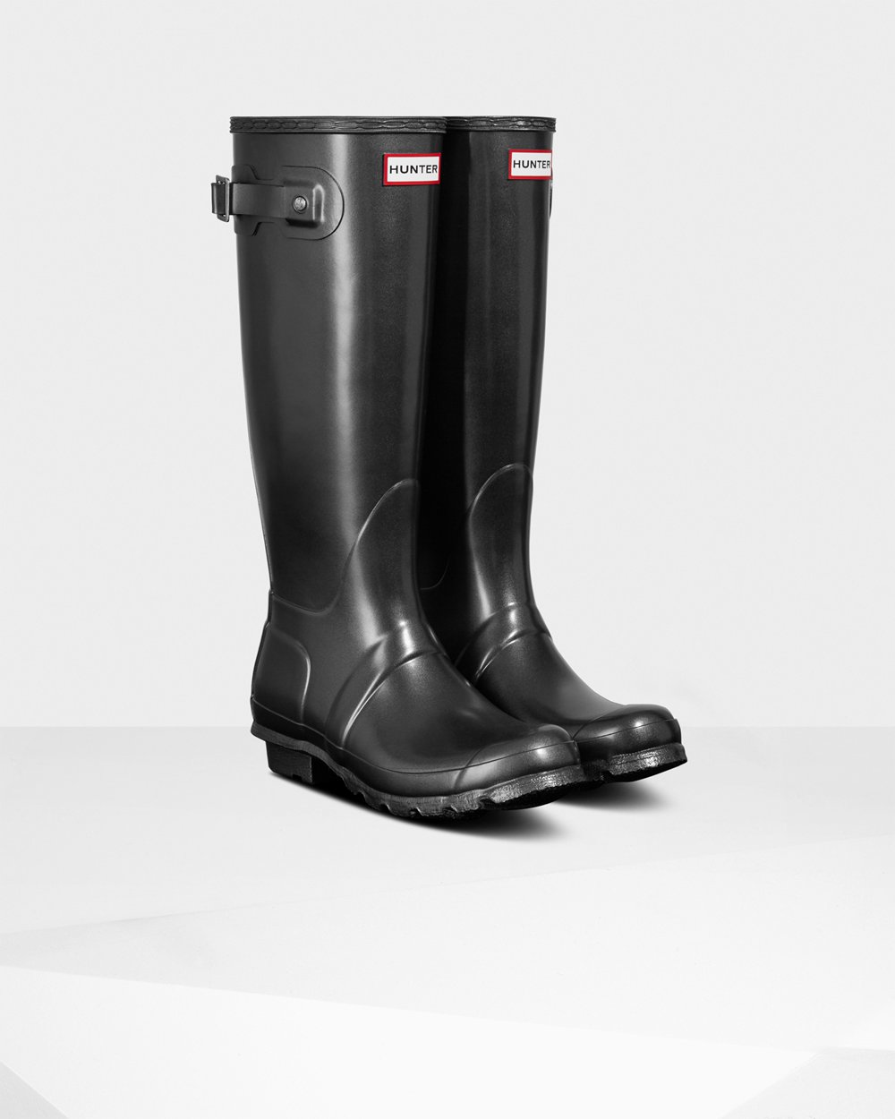 Galochas Altas Hunter Feminina Pretas - Original Pearlized - 89FMONKVB